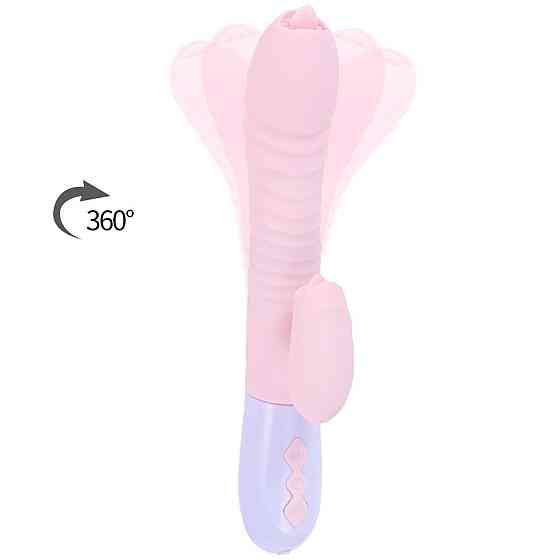 Вибратор - Silicone Vibrator USB 7 Function and Thrusting Function / Heating Pink Sex Aura Киев