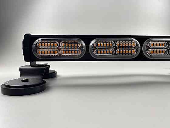 Стробоскоп LED 4 секції проблисковий LED-маячок балка на магнітах світлодіодний 12/24V (192 led діода) Мукачево