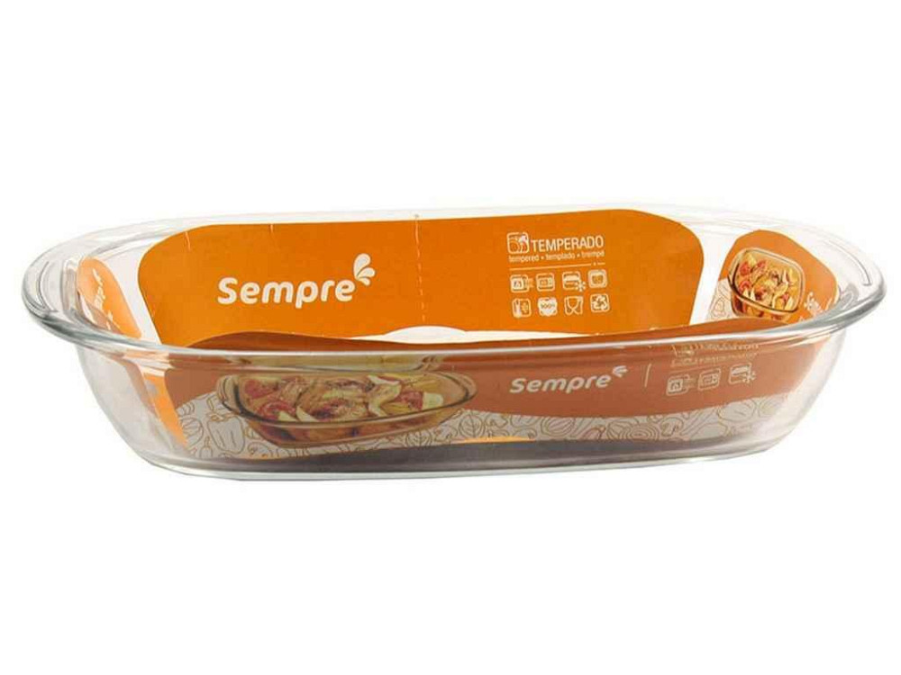 Форма д/запікання скл. прямокут. 3,0л 6512 ТМ SEMPRE Київ - фото 1