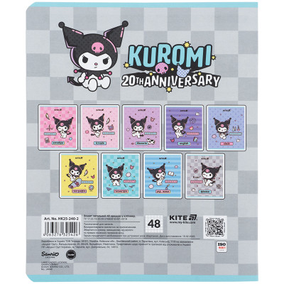 Зошит Kite предметний Kuromi 48 аркуші, клітинка, фізика (HK25-240-2) Вінниця - фото 7