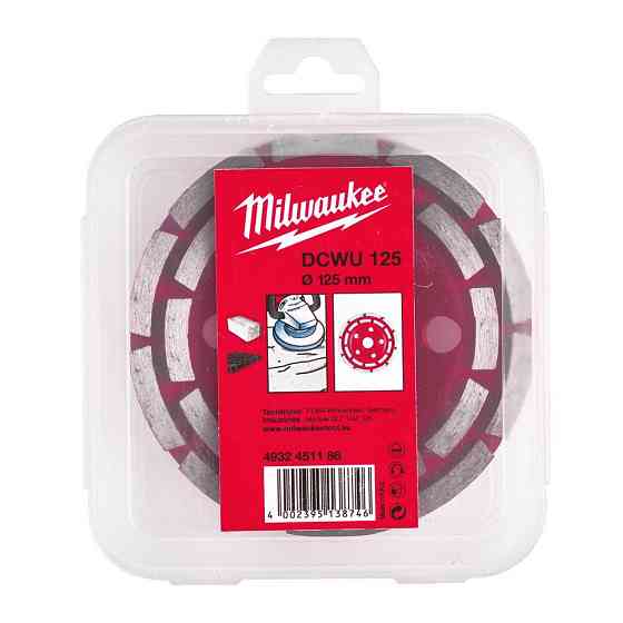 Чашка алмазна шліфувальна MILWAUKEE, DCWU, O125х22,23мм Одесса