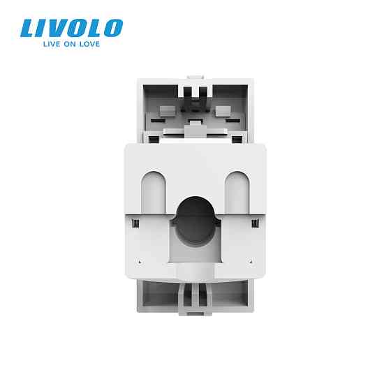 LIVOLO Інтернет-розетка RJ-45 (8P8C Cat.6) LIVOLO, сіра, модуль 0.5 поста, з шторкою (VL-FCCP-1 Коломия