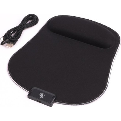 Коврик для мышки Maxxter MMP-LEDPAD-BK RGB Black (MMP-LEDPAD-BK) Винница - изображение 2