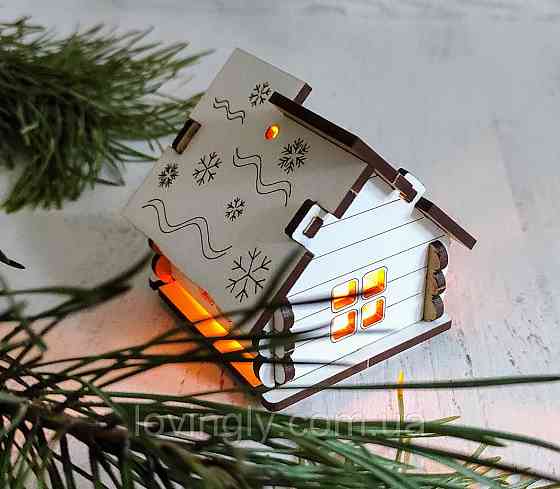 3D новорічна листівка з вашим написом або логотипом. Ірпінь