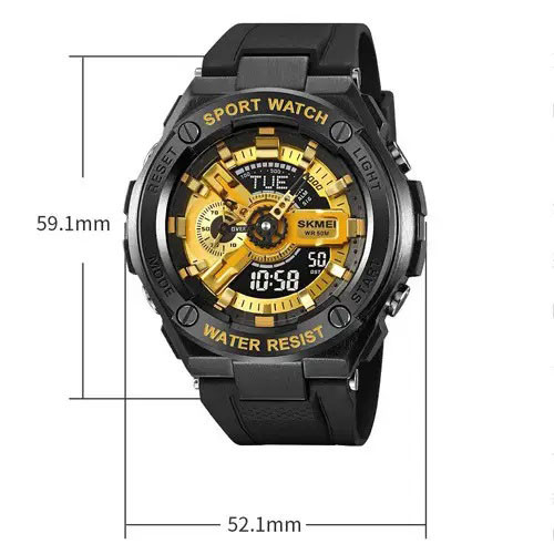 Спортивний годинник чоловічий водонепроникний, Брендовий чоловічий годинник спортивний скмей LE-45 Львів - фото 15