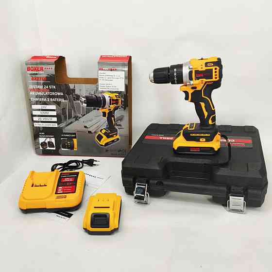 Профессиональная электрическая отвертка, Шуруповерт с битами и сверлами, Шуруповерт с кейсом DX-39 Львов