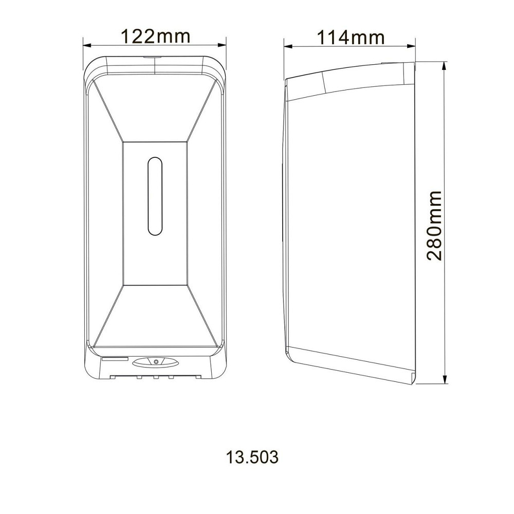 Дозатор сенсорный для антисептика HOTEC 13.503 ABS White (000020521) Киев - изображение 3