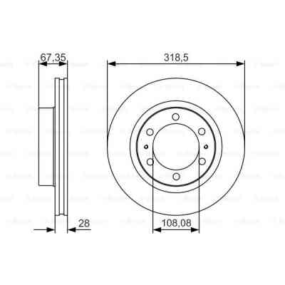 Тормозной диск Bosch 0 986 479 R46 Винница