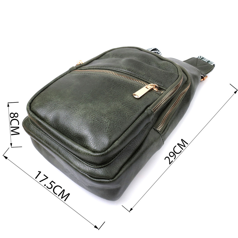 Удобная женская сумка с одной лямкой через плечо из экокожи Vintage 22756 Зеленый Киев - изображение 3