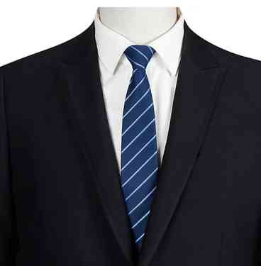 Краватка для чоловіка — синій смужка Київ