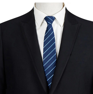 Краватка для чоловіка — синій смужка Київ - фото 1