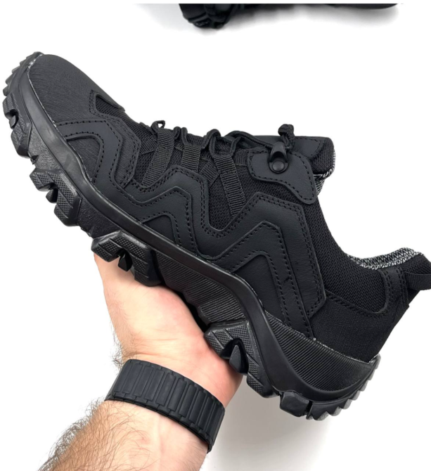 Тактические мужские зимние кроссовки черные зимние теплые мужские кроссовки из кордуры Львов - изображение 2