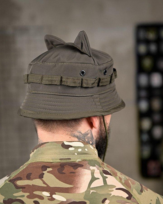 Тактична панама софтшел вушка олива ПП8007 Одеса - фото 3