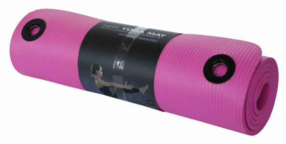Мат для фітнесу з отворами York Fitness NBR 1см рожевий Киев