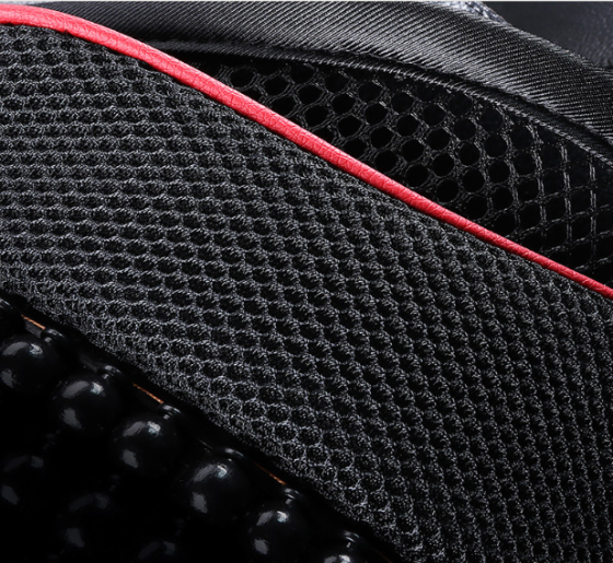 Упор для спини накидка з ДИХАЮЧИМ переплетінням на сидіння в авто, офісне крісло, ортопедичний з НАКЛАДКАМИ Кременчук