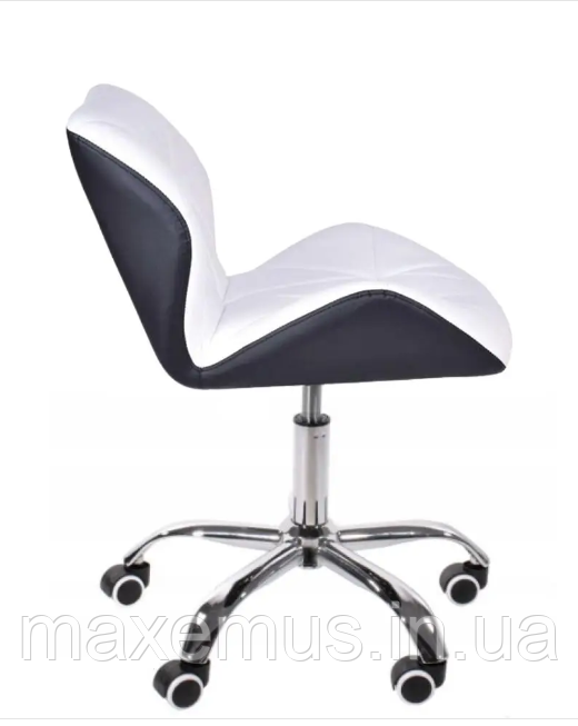 Офисное кресло для работы за компьютером B-531 ортопедическое кресло для дома и офиса чорно белое Мостиска - изображение 7