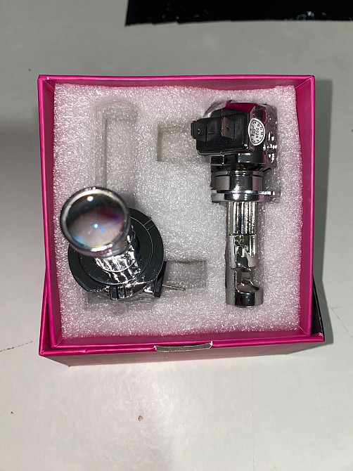 Светодиодные LED лампы H7 с линзой 72W 12000Lm, белый свет 5500K, комплект для автомобильных фар Одесса - изображение 12