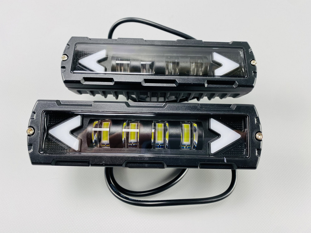 Світлодіодна лампа для позашляховика Фара LED прямокутна 6 Led діодів протитуманна Мукачево - фото 8