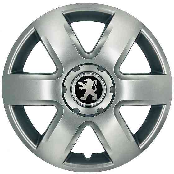 Автомобильные модельные колпаки R15 Peugeot 337 4шт, SJS, серебряные Киев