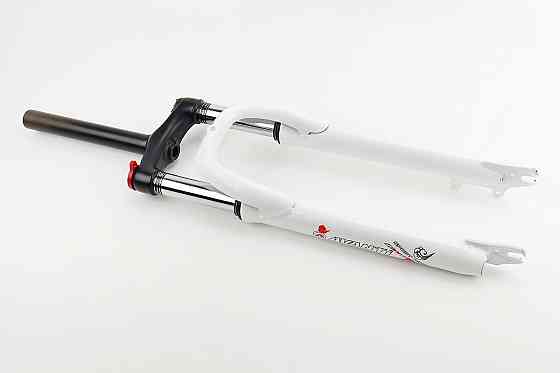 Вилка 26 "амортизаційна, без різьби 1-1/8" (28,6мм), шток 200мм, з ходом 80мм, Disk-brake, M Lockout, біла FRK-26 Київ