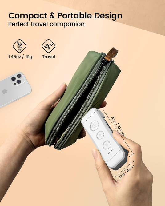 Лампа для читання книг Glocusent USB, 3 температури світла, 5 рівнів яскравості, акумулятор 500 мА·год, кліпса, біла Київ - фото 7