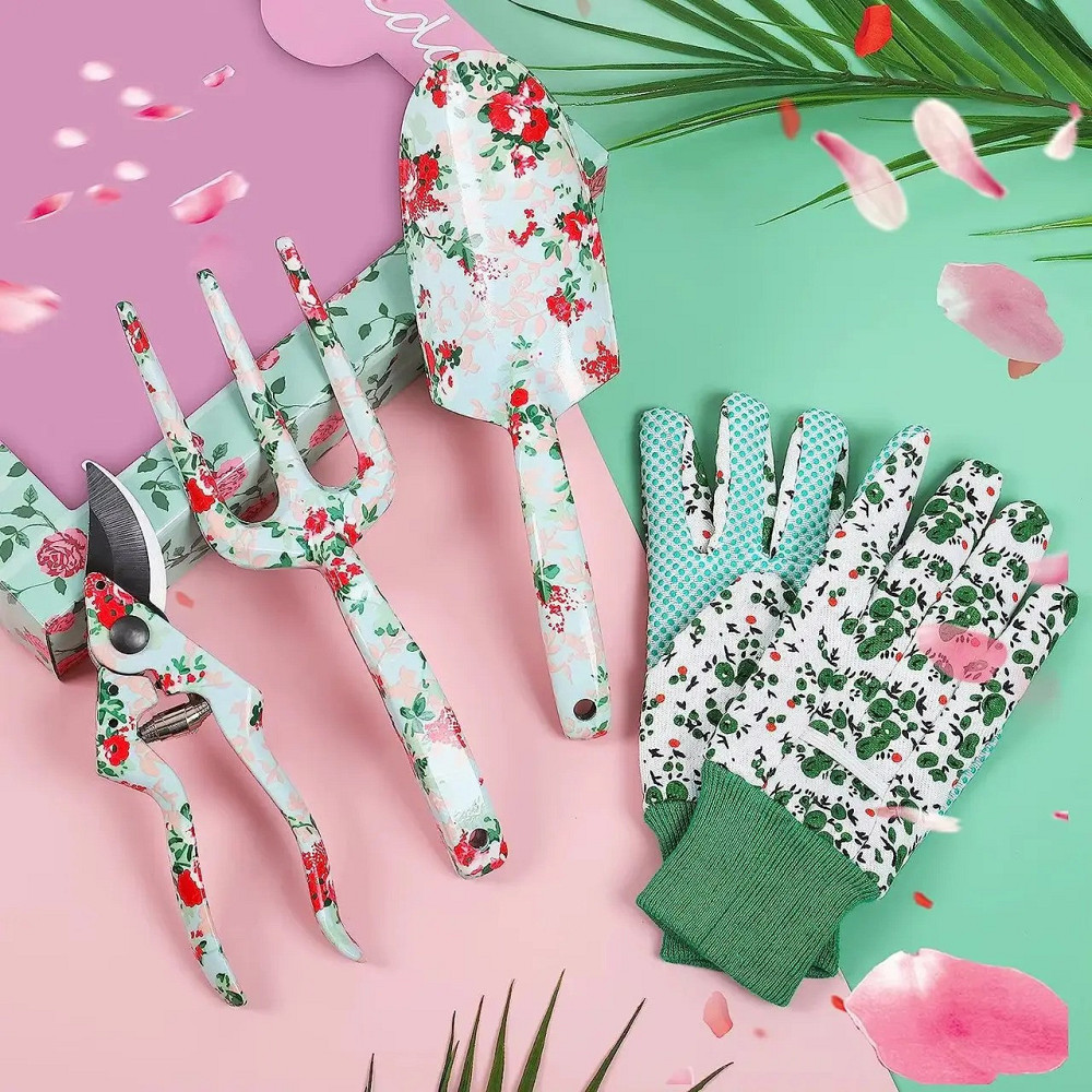 Набор для сада и огорода, комплект для сада перчатки, ножницы, грабли, комплект садовых инструментов из 4 предметов Каменец-Подольский - изображение 7