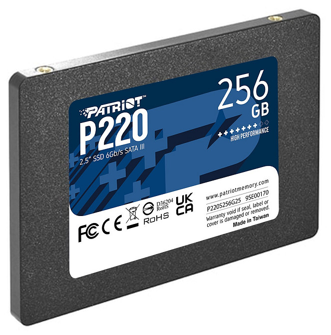 Накопичувач SSD 256GB Patriot P220 2.5" SATAIII TLC (P220S256G25) 2.5" Харків - фото 3