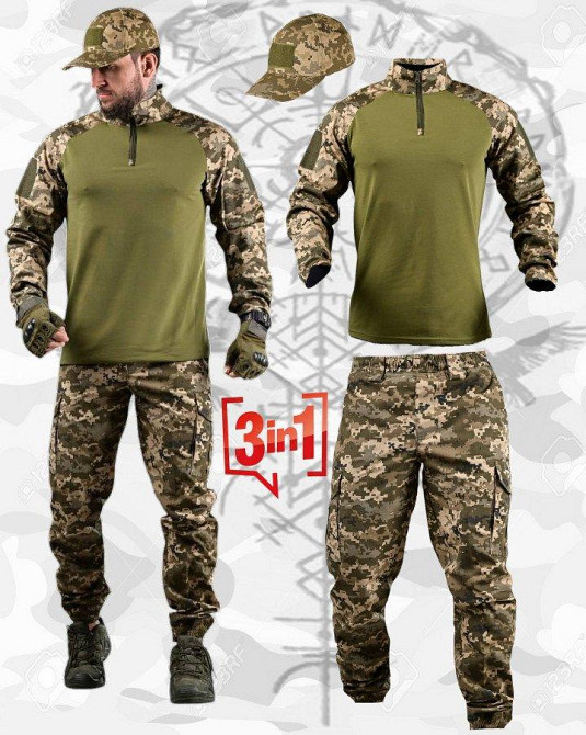 Літній тактичний костюм PANDORA 3В1 піксель ДЛ7057 Одеса - фото 1