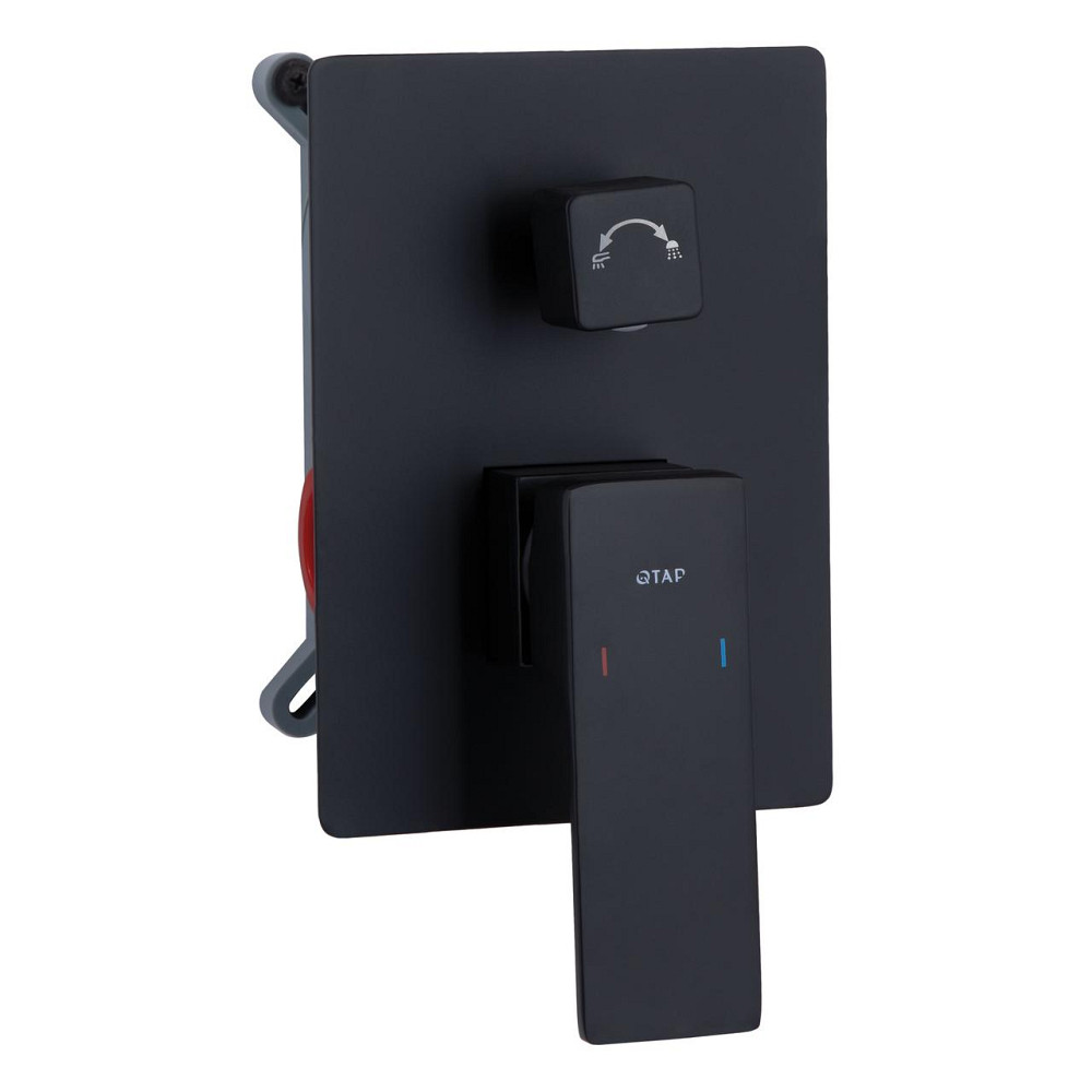 Душова система для душу Qtap Gemini прихованого монтажу на два споживачі QTGEM113BLM45697 Black Matt Київ - фото 3
