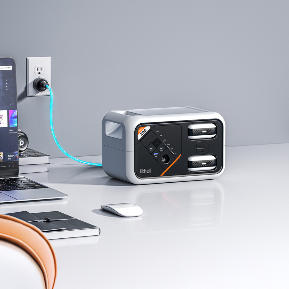 Портативна зарядна станція Litheli FLINT В288, 300Вт, 287 Вт·год + 2 Power Bank Київ - фото 10