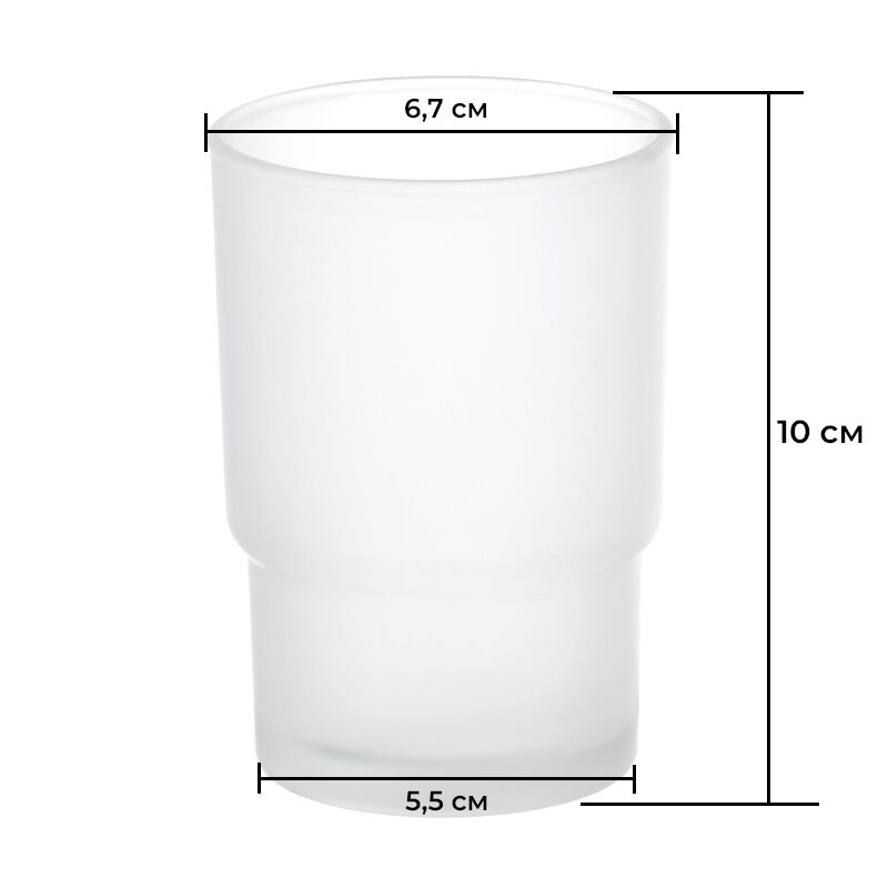 Стакан для ванної кімнати Zerix LR752 (LL1481) Київ - фото 2