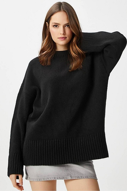 Женский уютный оверсайз свитер машинная вязка Одесса - изображение 6