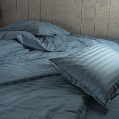 Постільна білизна Tiare 91 Сатин Страйп Кольоровий полуторний (91_Stripe_pl) Вінниця - фото 2