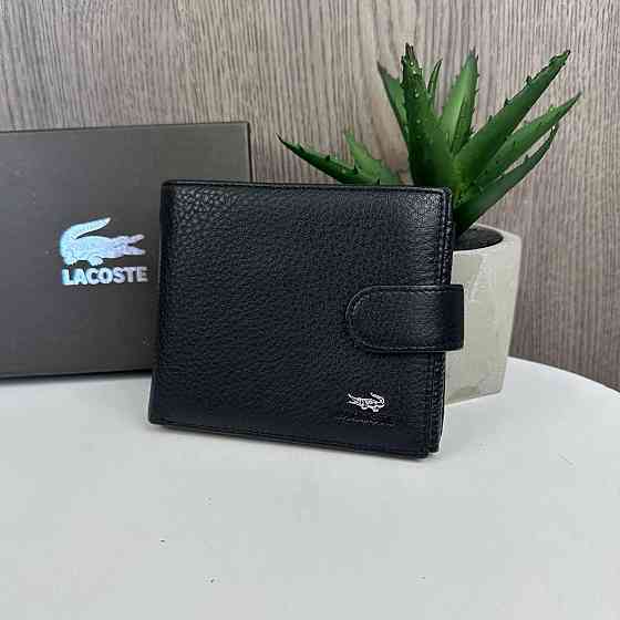 Великий шкіряний чоловічий гаманець портмоне Lacoste люкс якість, клатч для чоловіків стиль Лакоста ( 25300 ) Харків