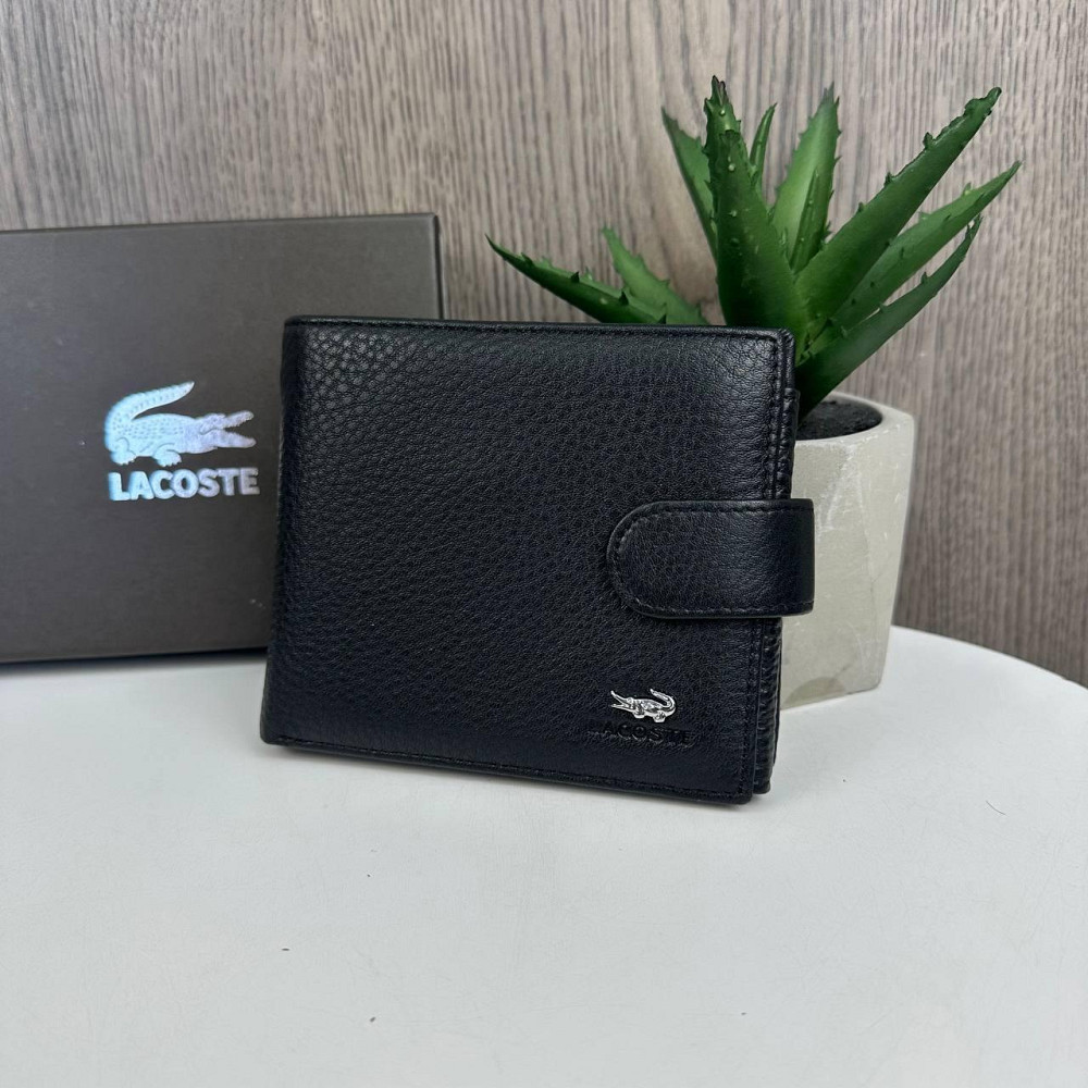 Великий шкіряний чоловічий гаманець портмоне Lacoste люкс якість, клатч для чоловіків стиль Лакоста ( 25300 ) Харьков - изображение 1