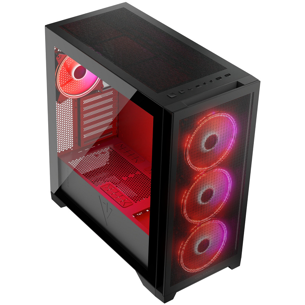 Корпус Modecom VOLCANO EXPANSE S ARGB 4x140mm fans MIDI USB 3.0x2+TYPE-C BLACK без БЖ ATX Вінниця - фото 11