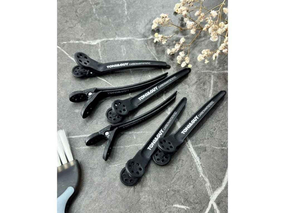 Затискач для волосся 6шт CARBON CLIB (13*11*2см) 210676 ТМ EСТЕТ Київ - фото 1