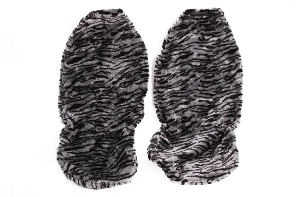 Чехли на сидіння хутряний чорний/графітний Вінниця - фото 2