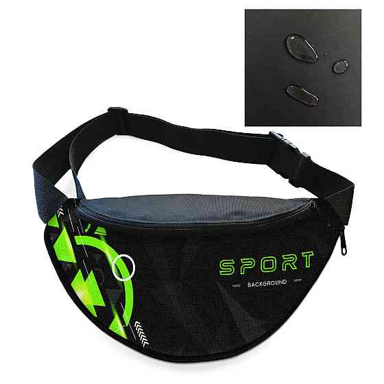 Сумка-бананка чоловіча/жіноча Sport 32×16 см з розширювачем поясна сумка або сумка через плече (02904) Київ