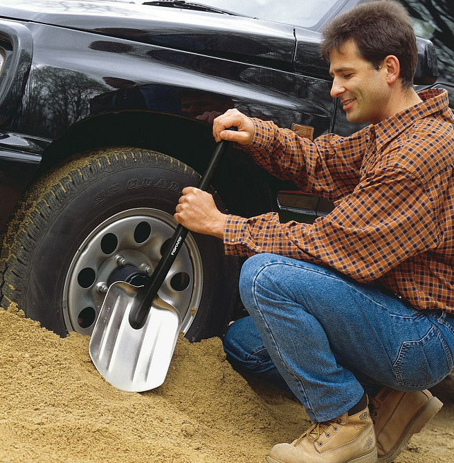 Універсальна Лопата для Автомобіля та Кемпінга (131520/1001574) Сталь зі сплаву алюмінію Нововолинськ - фото 7