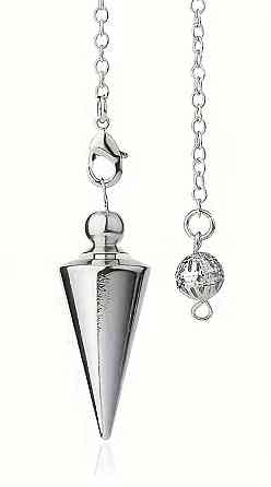 Маятник для біолокації металевий срібний 3.5 см, езотеричний маятник для гадання та енергодіагностики Київ