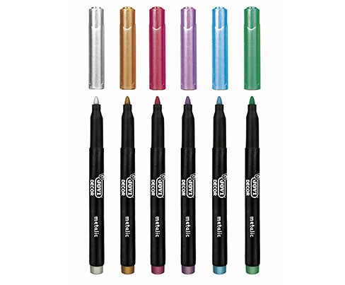 Набір маркерів перманентних Jovi Decor Metalic 6 кольорів (1606М) Киев - изображение 3