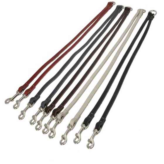 682 Удлинитель на поводок для 2-х собак 12мм "КЛАССИК ПРЕМИУМ" кожаный 60см Вінниця