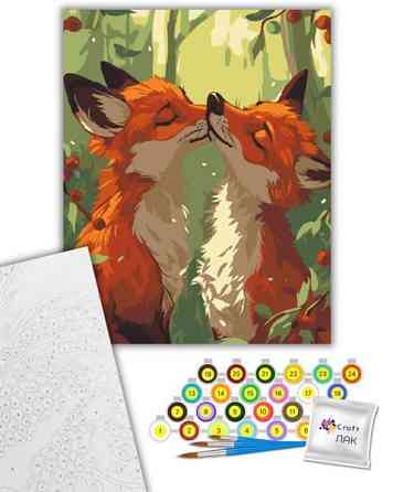 Картина по номерам ArtCraft Нежные лисички 40х50 см (11690-AC) Харьков