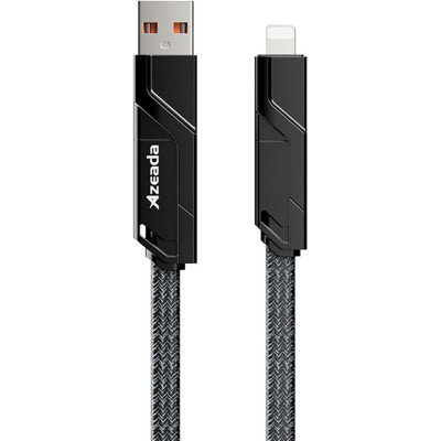 Дата кабель USB 2.0 AM/USB-C to Lightning + Type-C 1.5m PD-B96th Black Proda (PD-B96th-BK) Винница - изображение 1