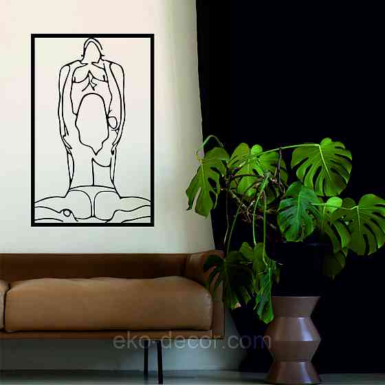 Декоративне настінне Панно «По дорослому 18+», Декор на стіну 90*57 см, Чорний Київ