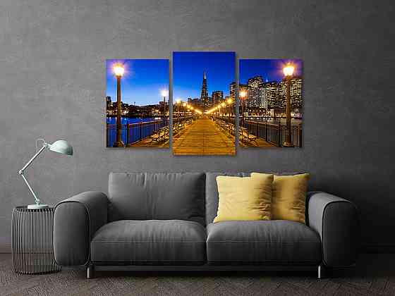 Модульна картина у вітальню/ спальню Нічна естетика  Art-545_3 Київ
