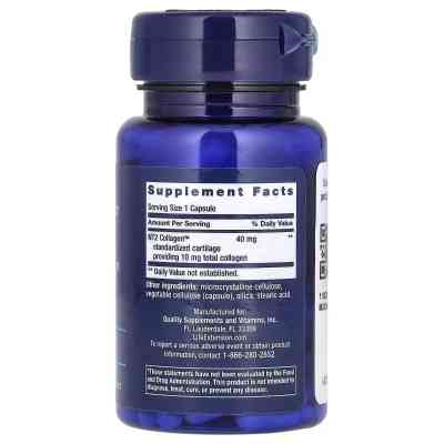 Вітамінно-мінеральний комплекс Life Extension Колаген неденатурованого II типу, 40 мг, NT2 Collagen, 60 ми (LEX-22316) Вінниця