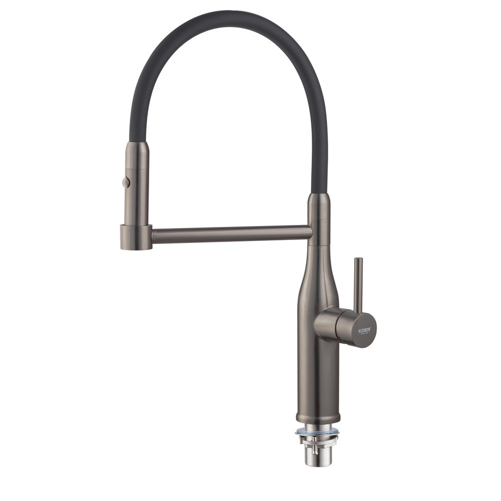 Кухонний змішувач KOER KI-70005-07 з силіконовим виливом з нержавної сталі (KR3389) Харків - фото 4