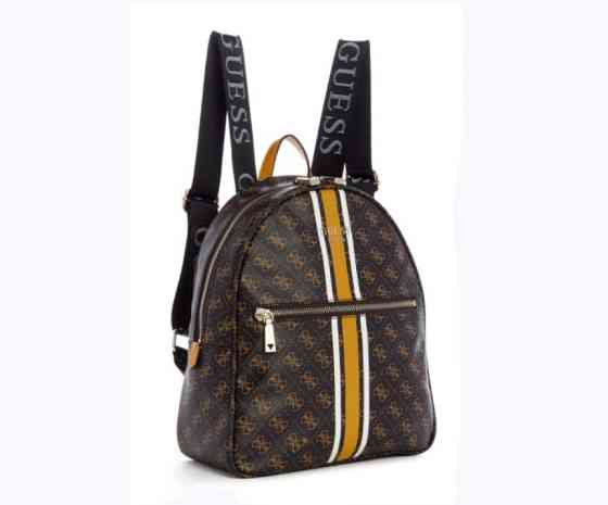Женский брендовый рюкзак Guess (9532) коричневый Киев